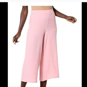 NEW Nina Leonard Miracle Matte Jersey Cropped Culottes Pants S